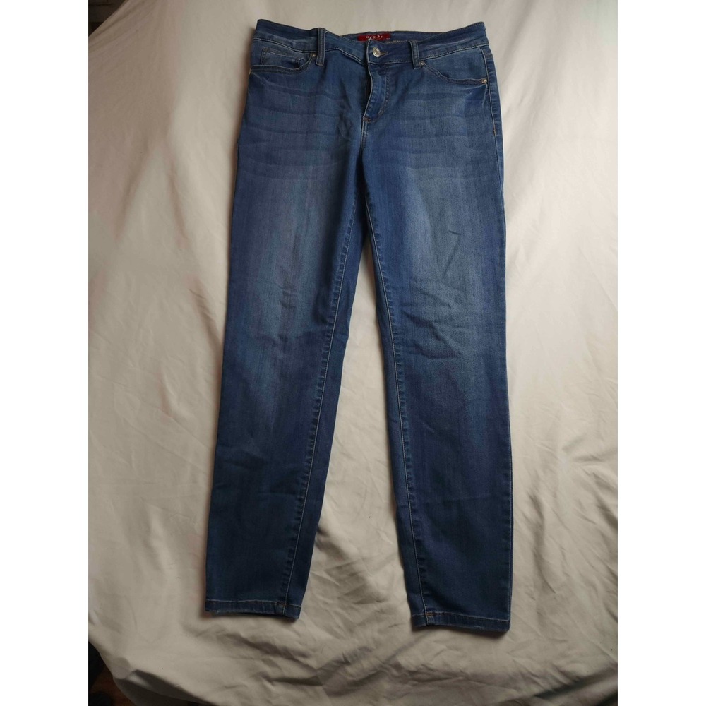 Guess Jeans Womens Size‎ 31 Blue Denim Dark Wash Skinny Pockets Casual Stretch